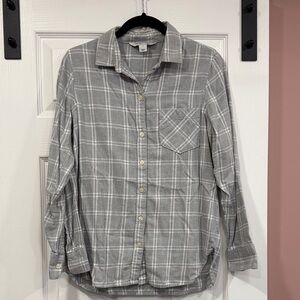 Old Navy Gray Checkered Woman’s Shirt